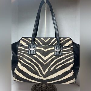 Coach zebra Satchel/Shoulder Bag